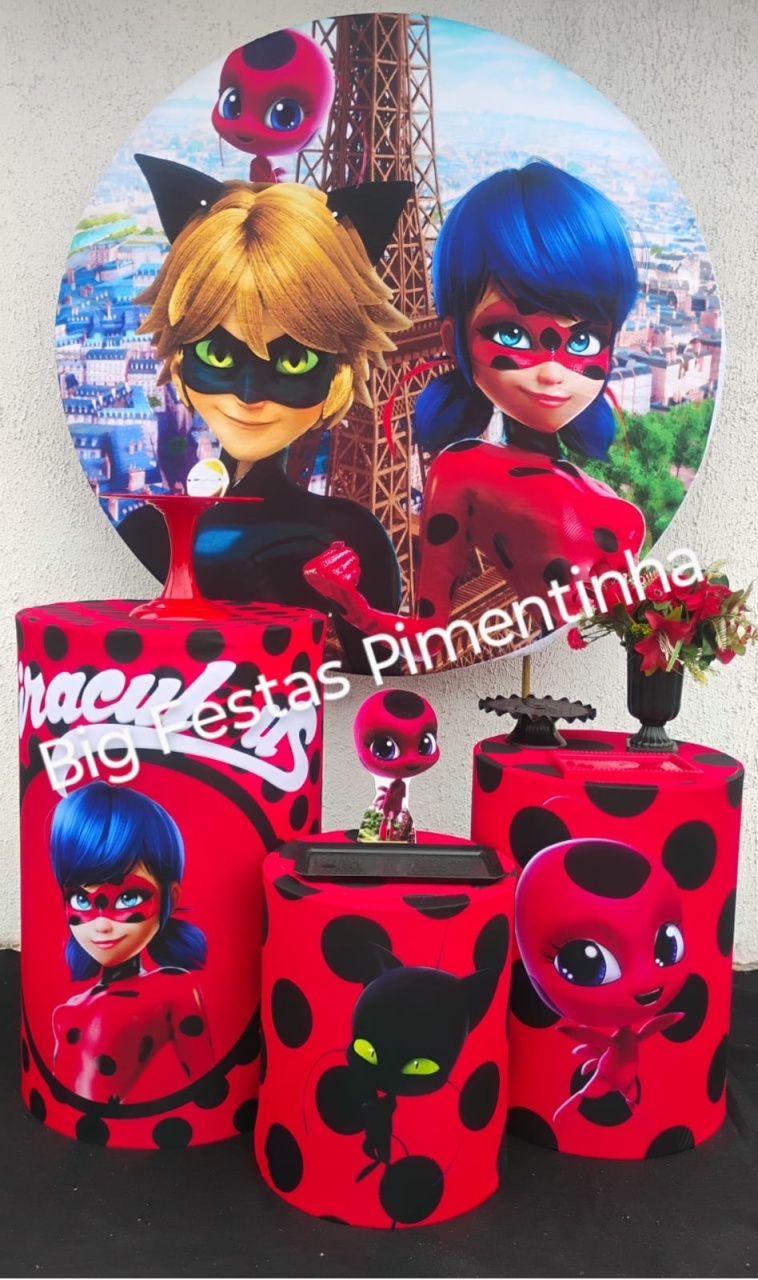 Kit Prata Lady Bug - big festas pimentinha