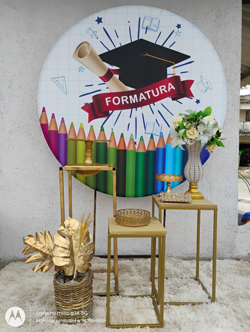 Kit Composição Formatura 2 Mesa Ferr - big festas pimentinha