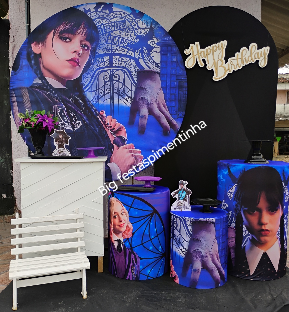 Kit Diamante Wandinha 2 - big festas pimentinha