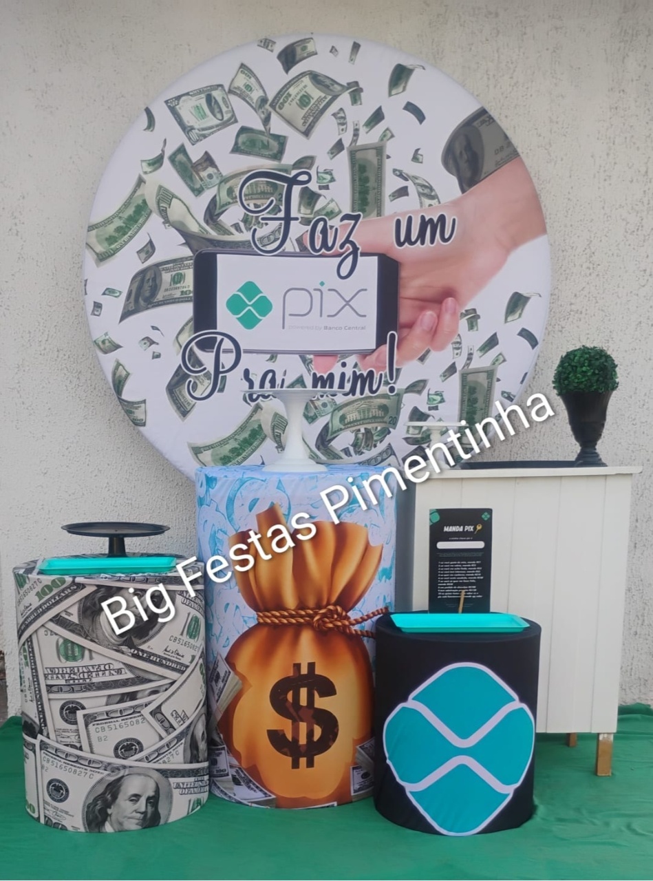 Kit Ouro Pix Verde - big festas pimentinha