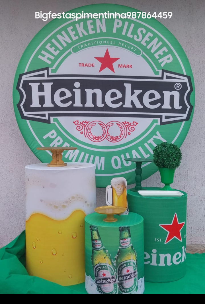 Kit Prata Heineken - big festas pimentinha