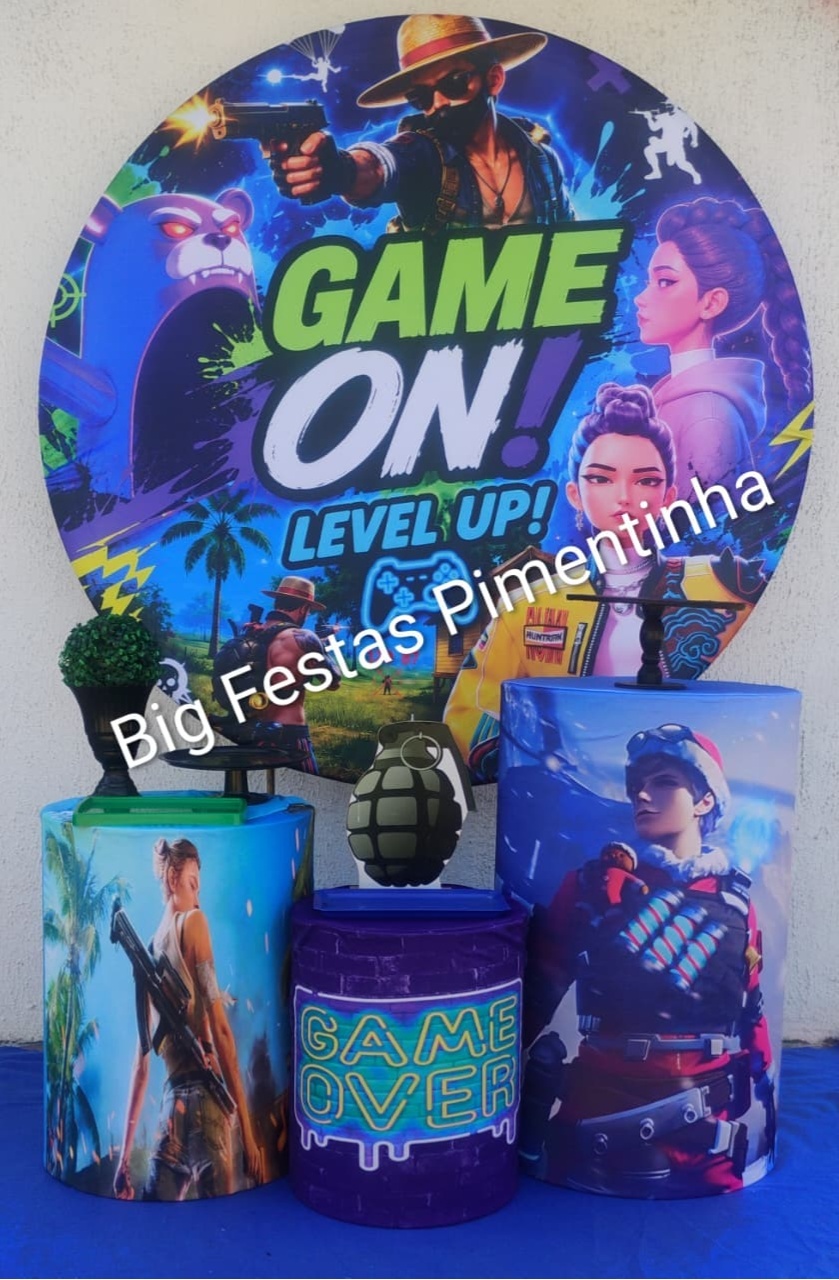 Kit Prata Gamer Novo - big festas pimentinha