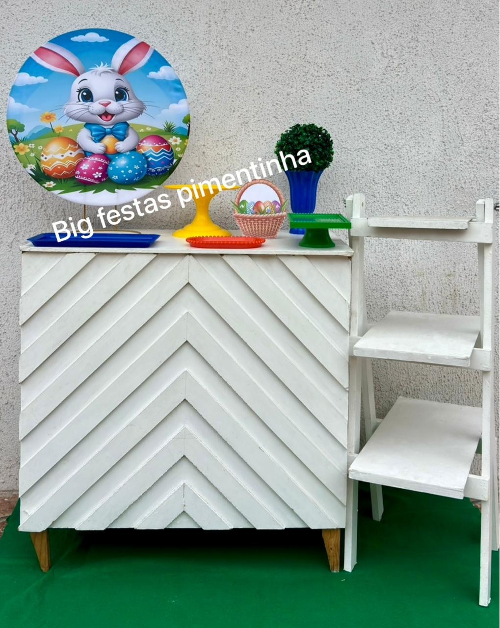 Kit Acessórios Feliz Pascoa Coelho - big festas pimentinha