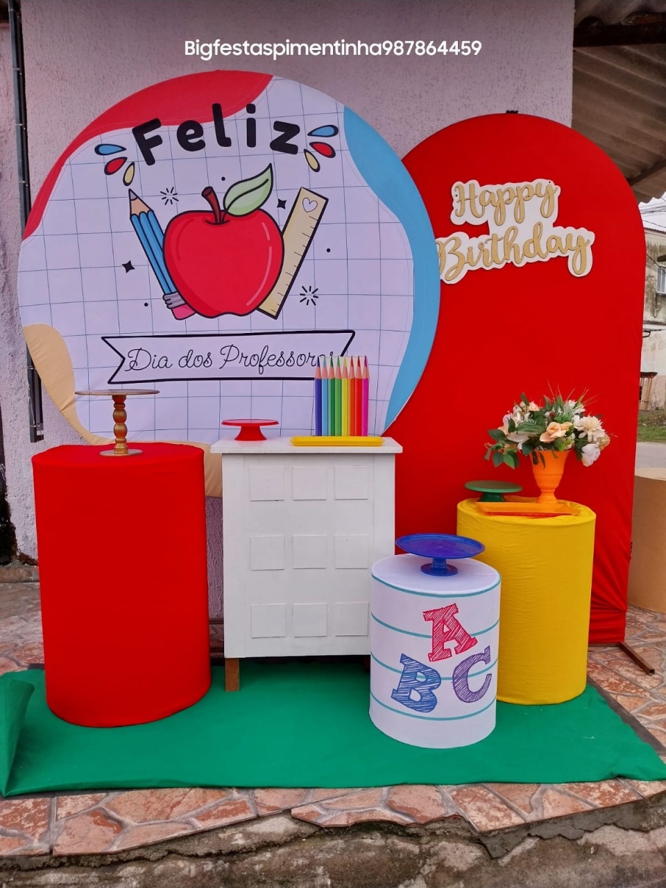 Kit Diamante (Feliz) Dia dos Professores - big festas pimentinha