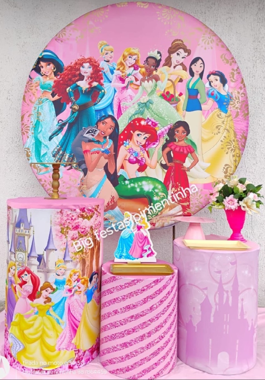 Kit Prata Princesas  - big festas pimentinha