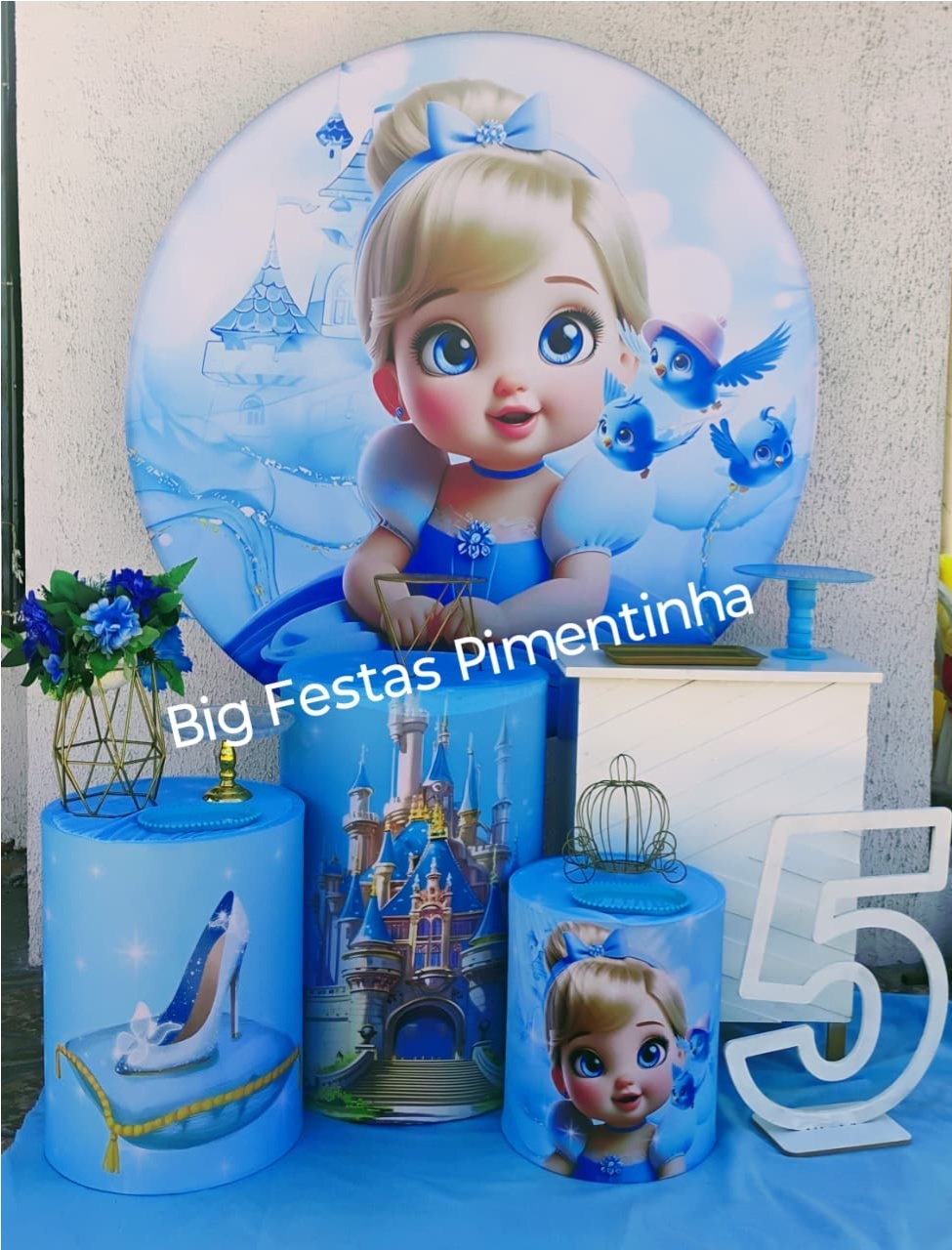 Kit Ouro Cinderela Baby - big festas pimentinha
