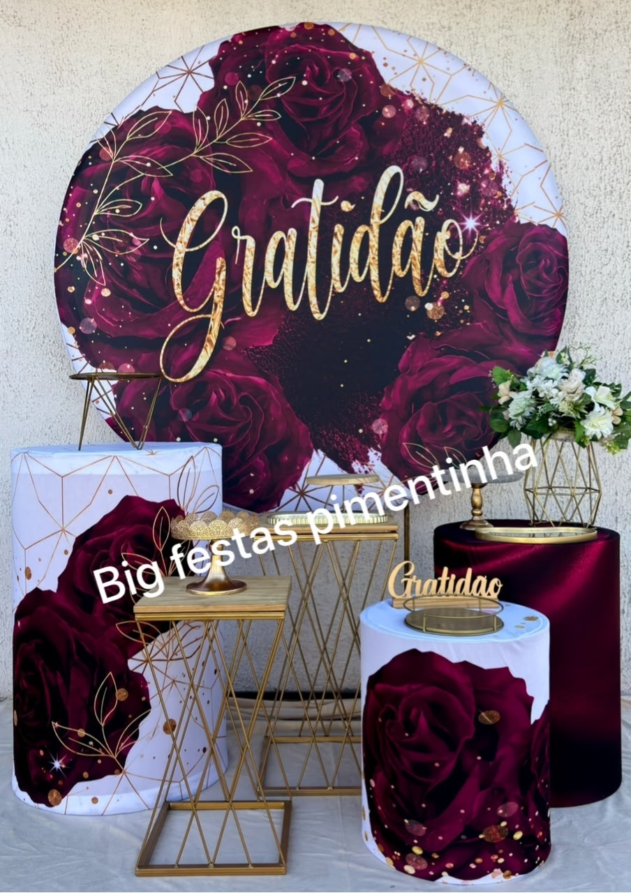 Kit Ouro Gratidão 2 - big festas pimentinha