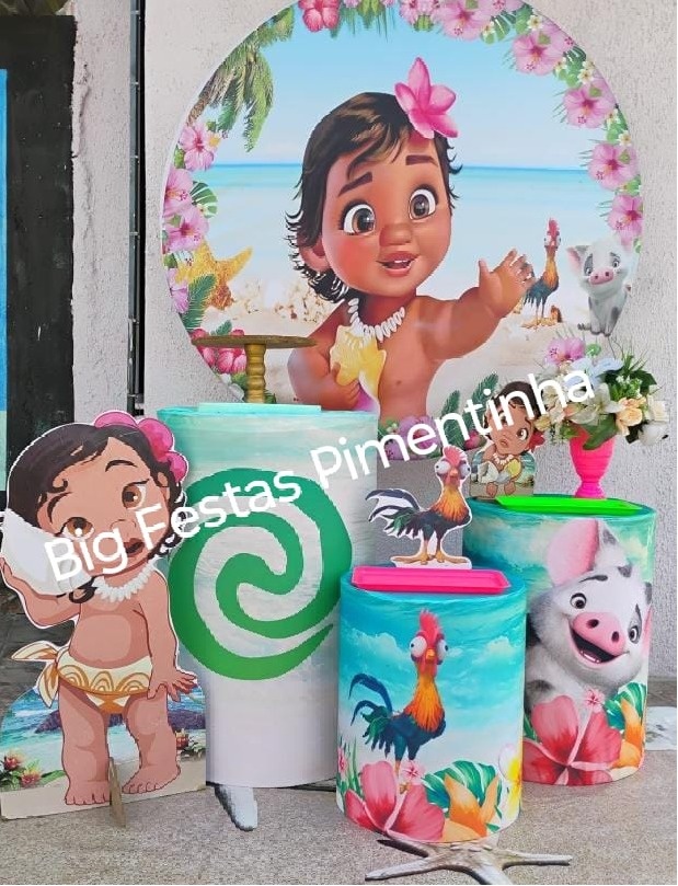 Kit Prata Moana  Baby  - big festas pimentinha