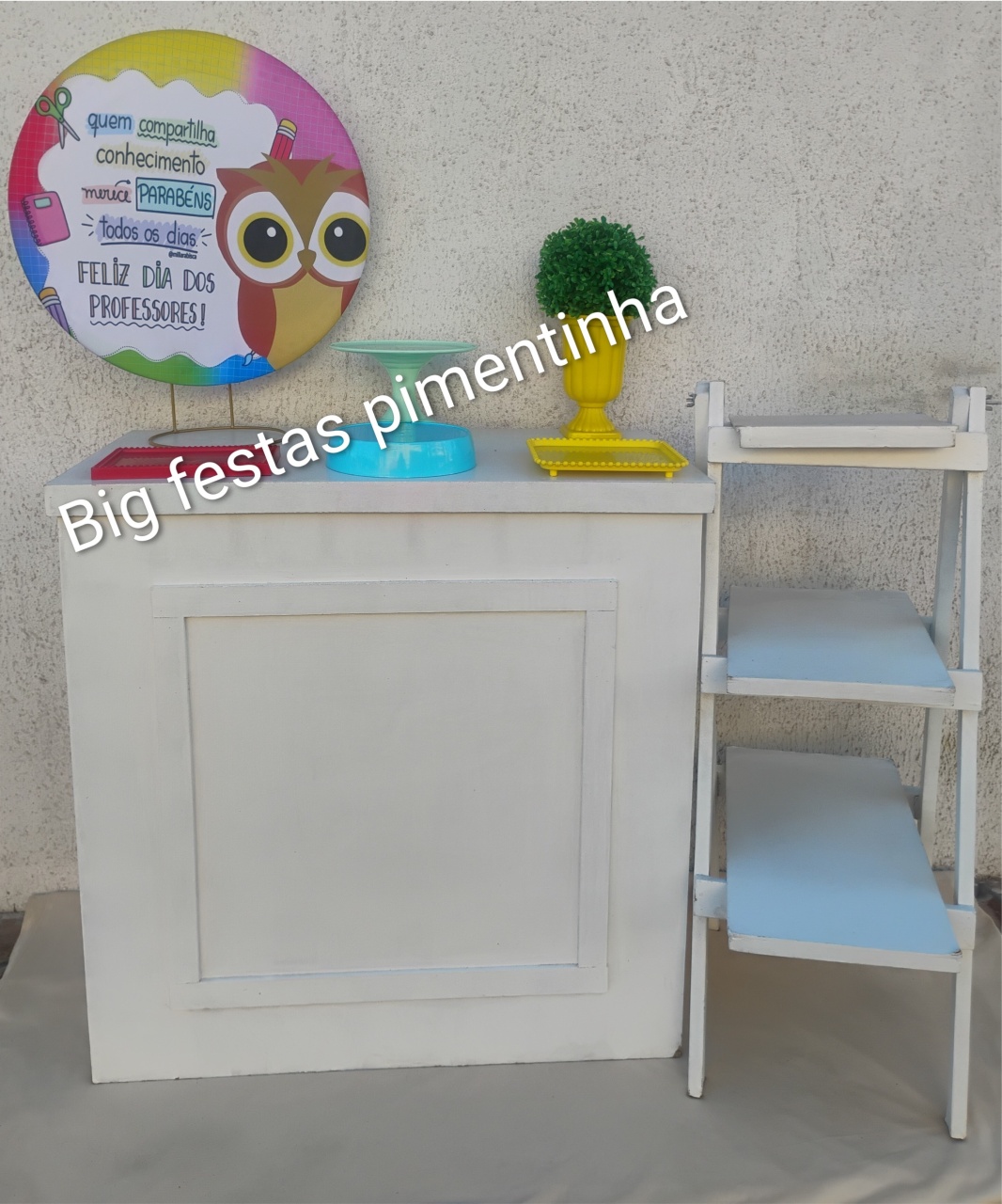 Kit Acessórios Feliz Dia dos Professores Coruja Colorida - big festas pimentinha