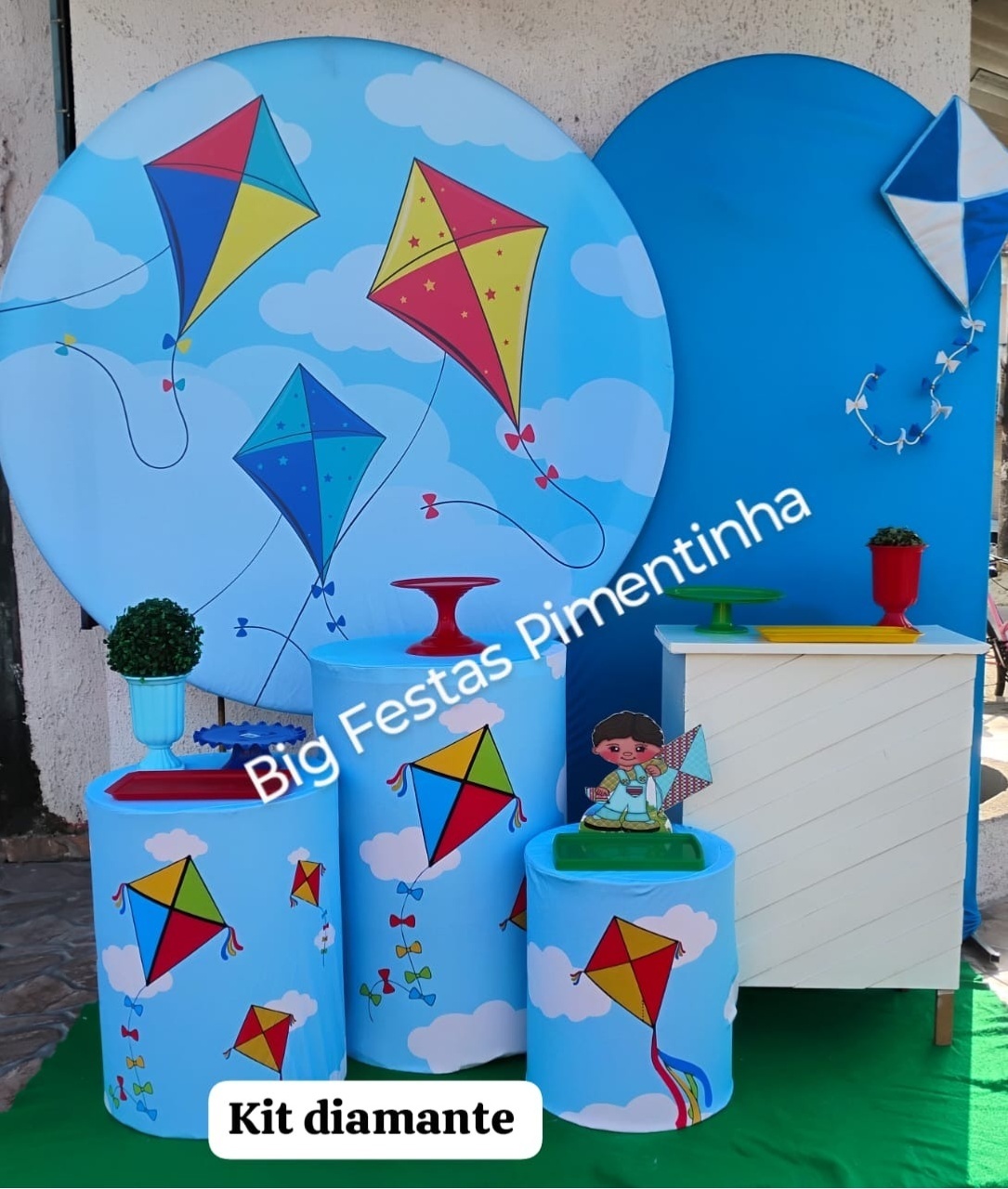 Kit Diamante Pipa Azul - big festas pimentinha