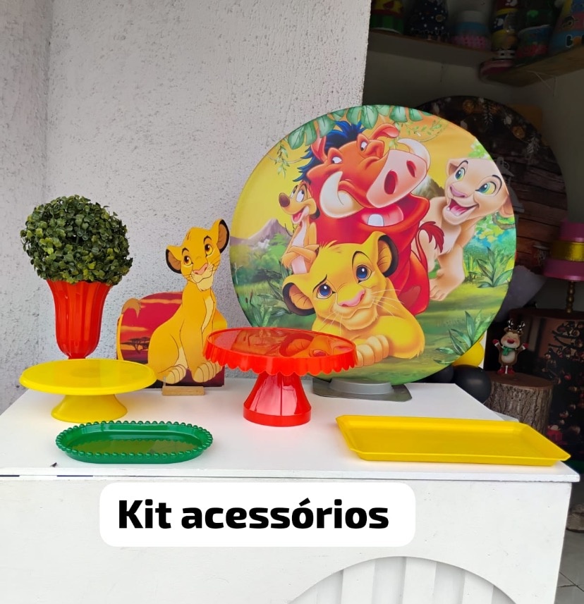 Kit Acessórios Rei Leão E Simba  - big festas pimentinha
