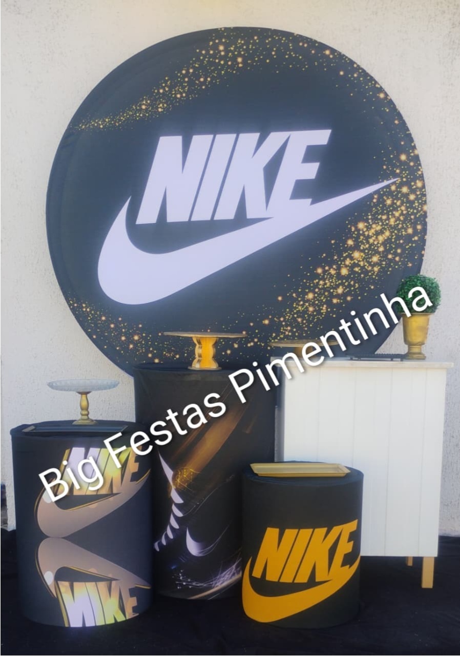 Kit Ouro Nike Dourado - big festas pimentinha