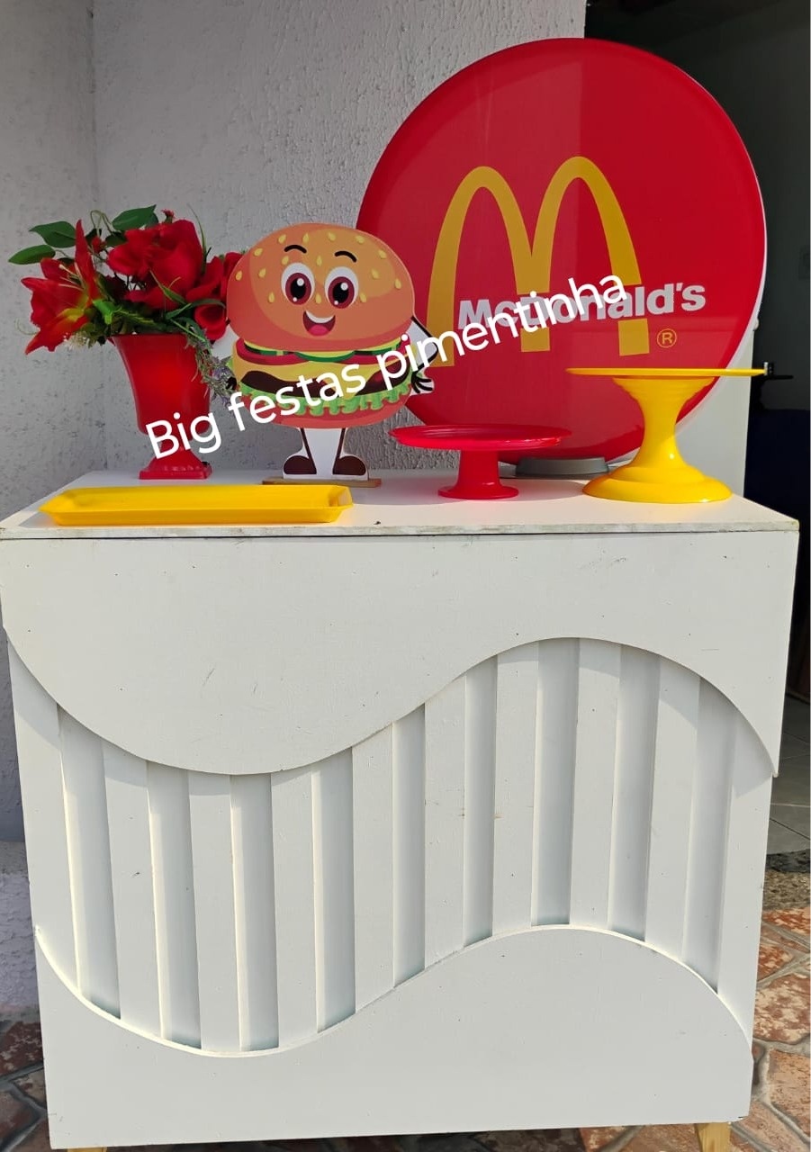 Kit Acessórios Mc Donalds  - big festas pimentinha