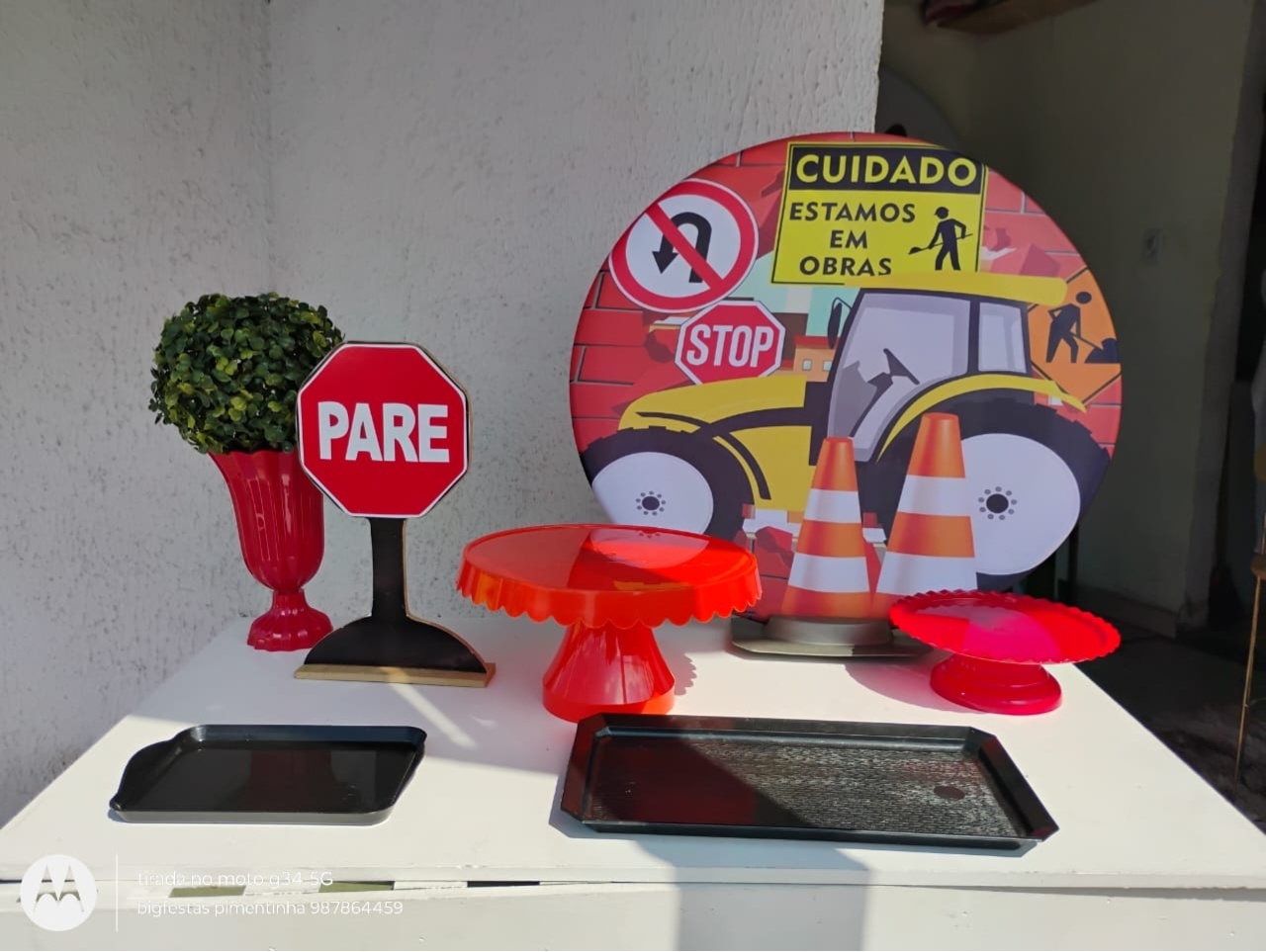Kit Acessórios Obra - big festas pimentinha