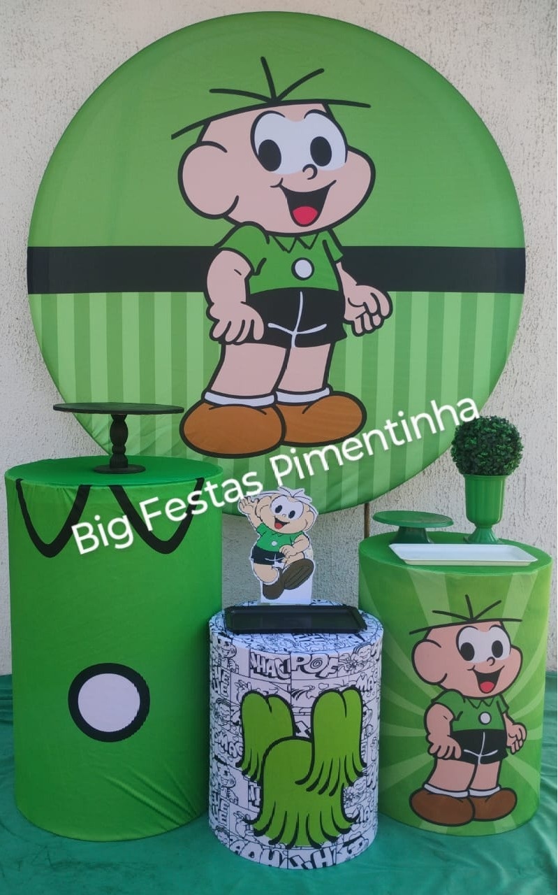 Kit Prata  Cebolinha  - big festas pimentinha