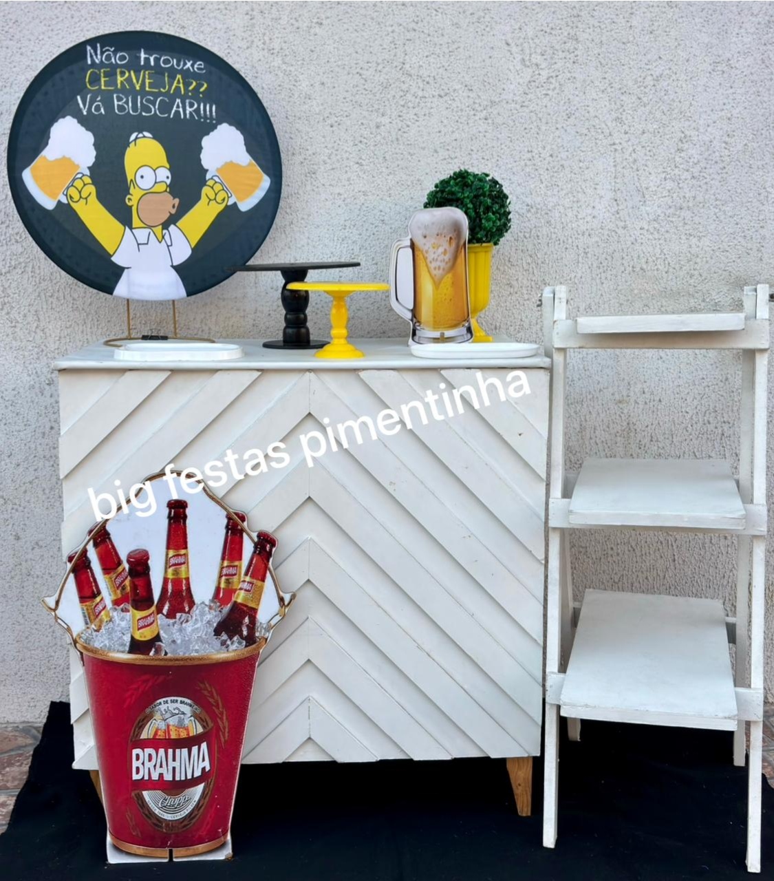 Kit Acessórios Simpsons Cachaça - big festas pimentinha