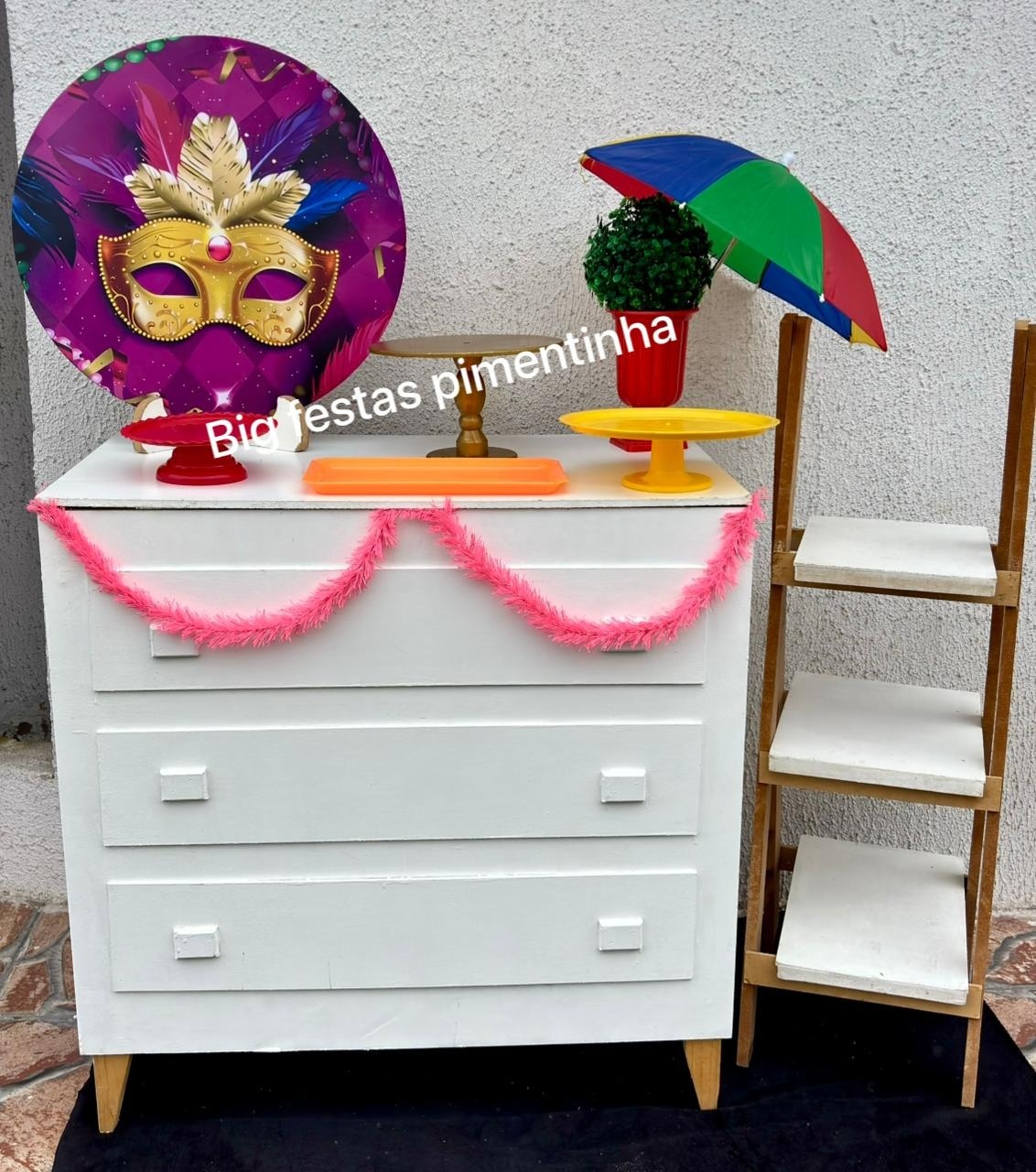 Kit Acessórios Carnaval / Mascara - big festas pimentinha