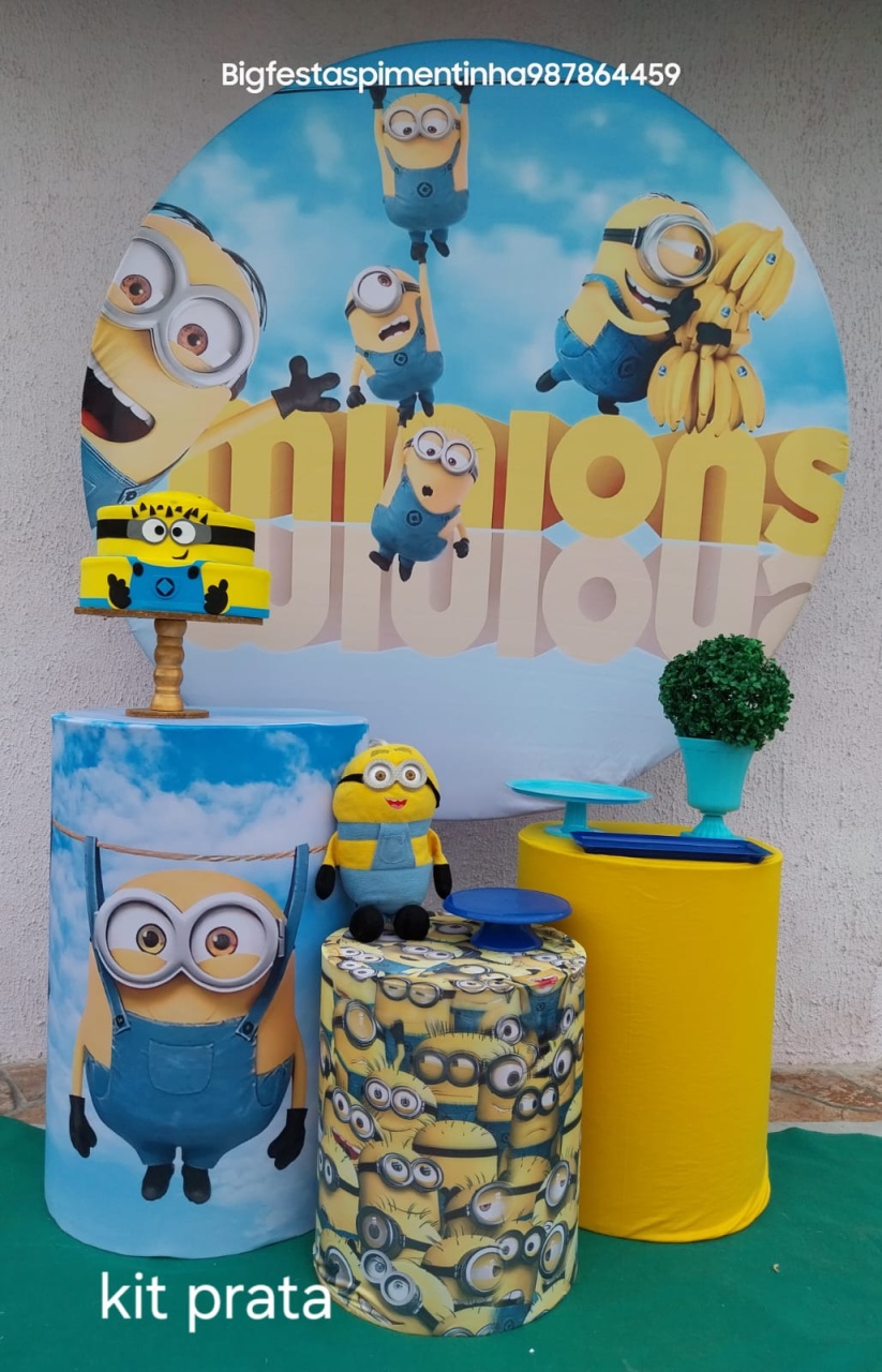 Kit Prata Minions 2 - big festas pimentinha