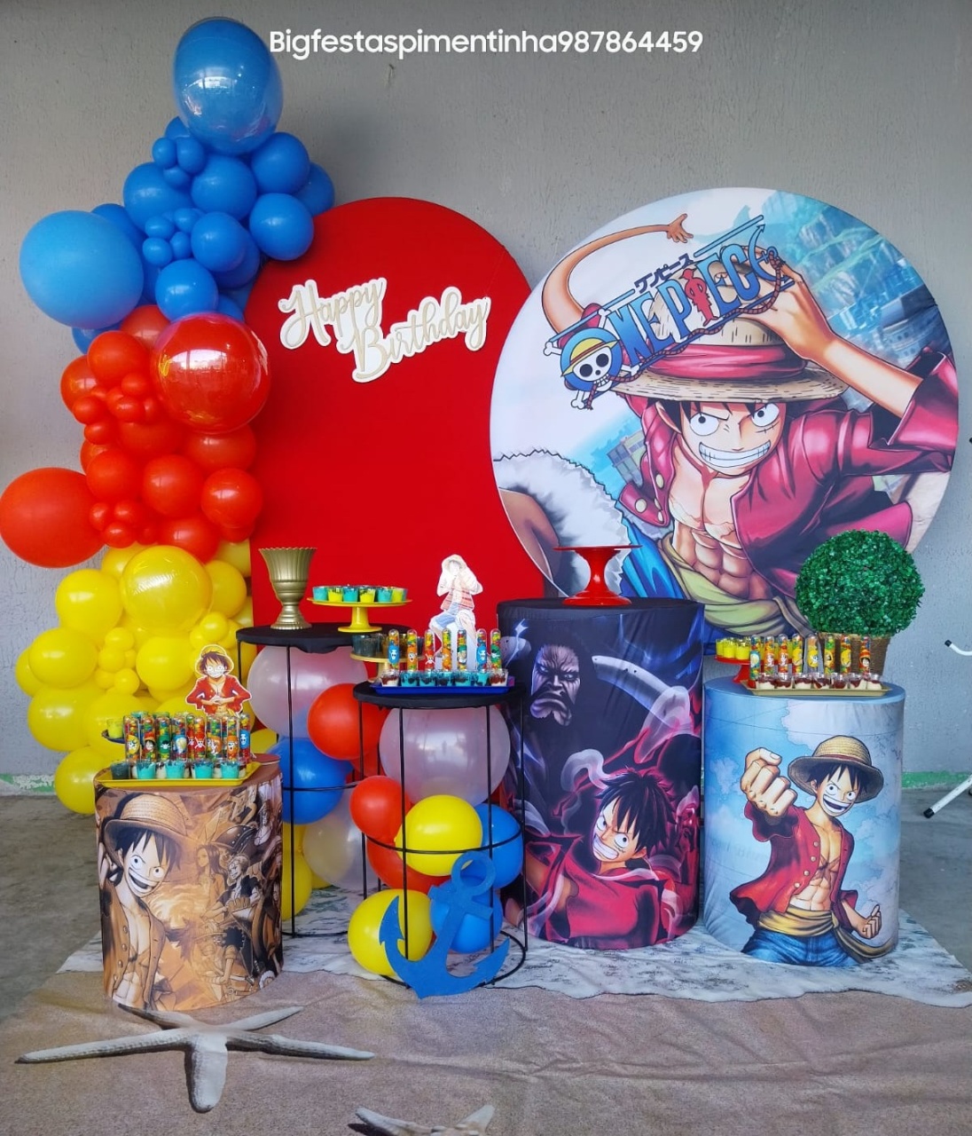 Decoração One Pierce - big festas pimentinha