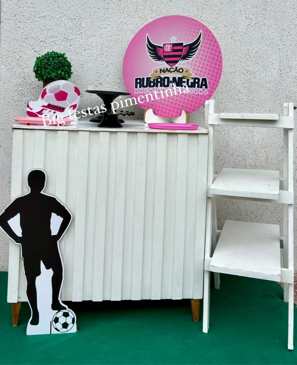 Kit Acessórios Flamengo Rosa - big festas pimentinha
