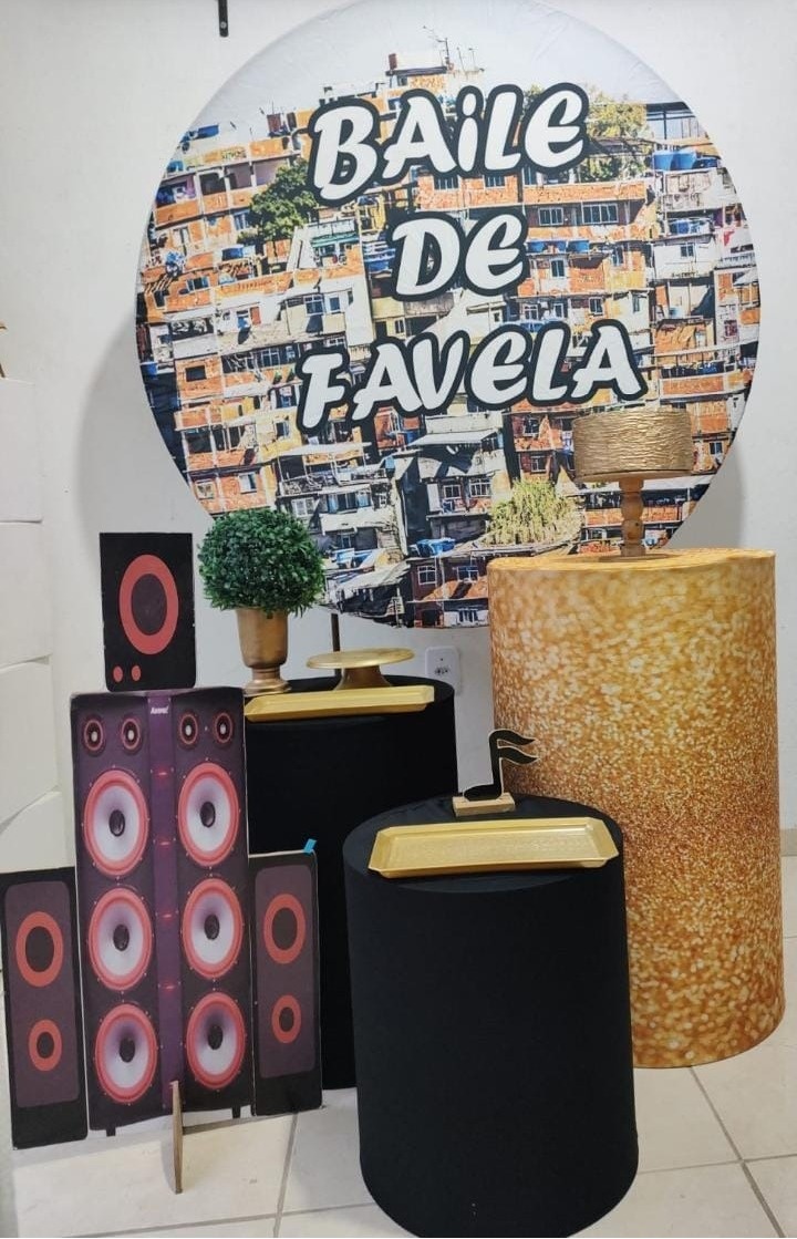 Kit Prata Baile de Favela - big festas pimentinha