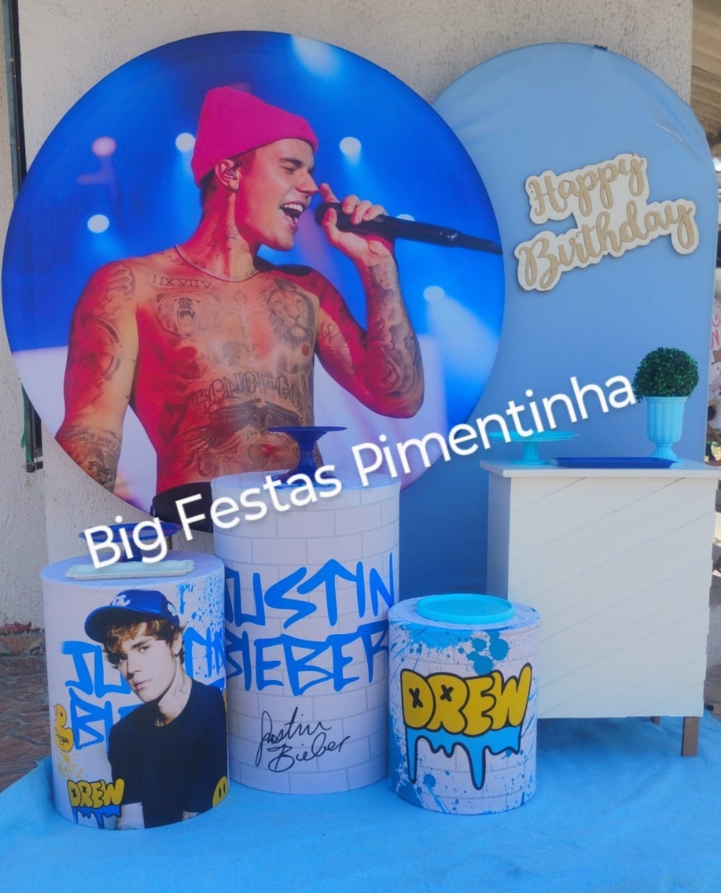 Kit Diamante Justin Bieber - big festas pimentinha