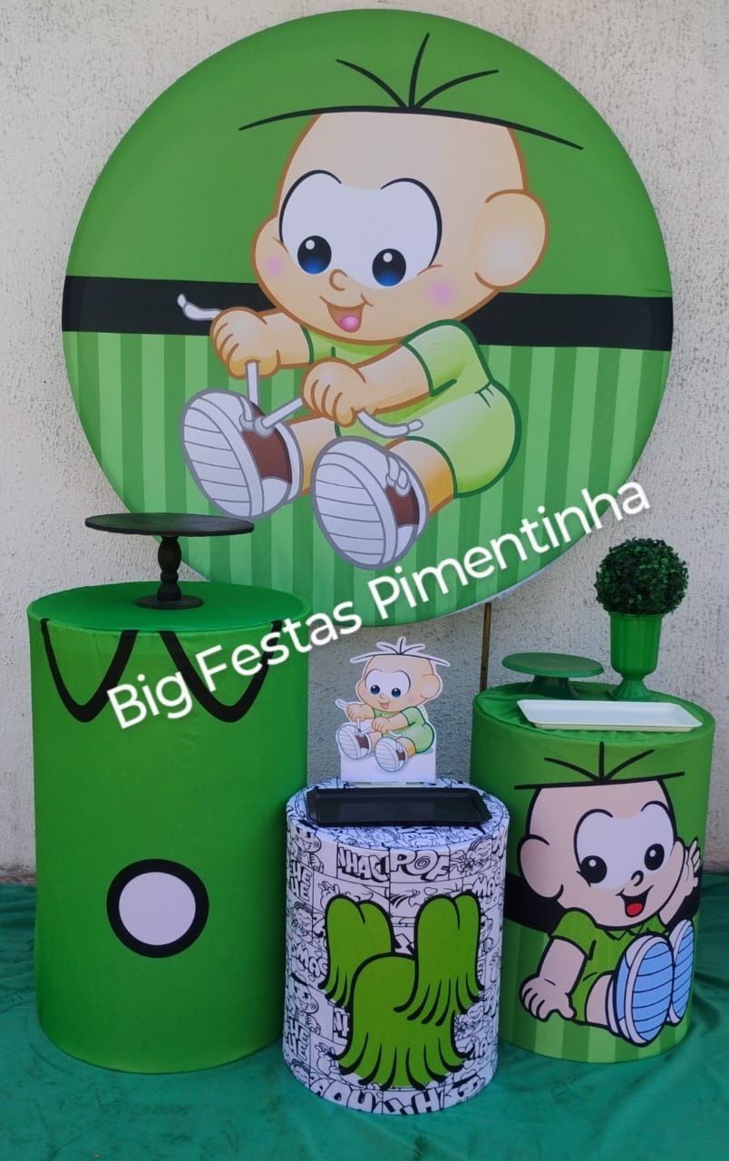 Kit Prata Cebolinha Baby   - big festas pimentinha