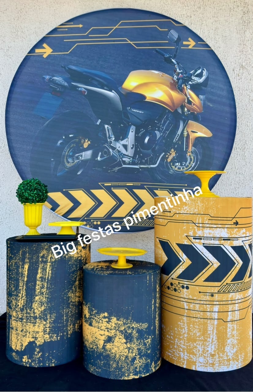 Kit Prata Moto - big festas pimentinha