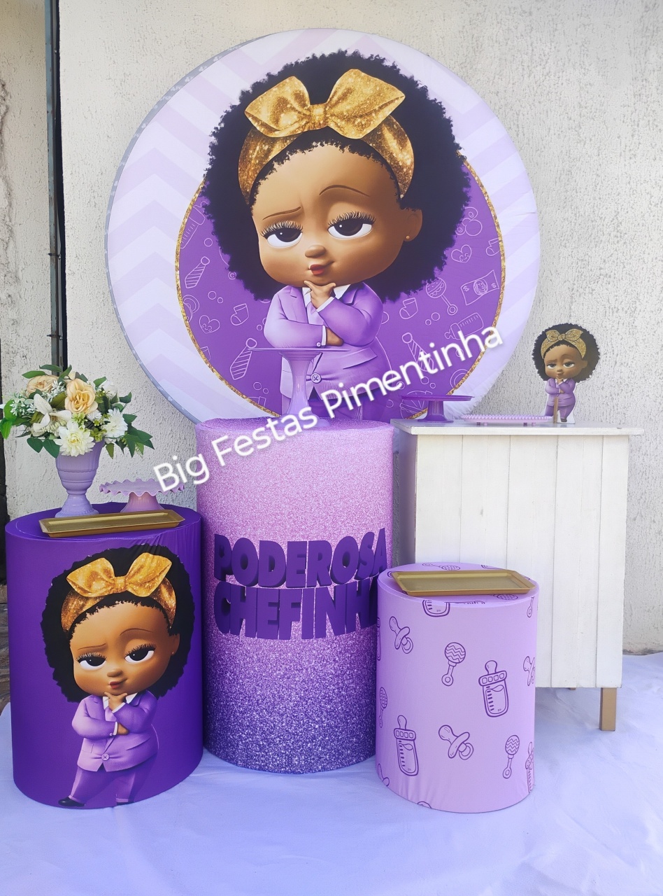 Kit Ouro Poderosa Chefinha Morena 1 - big festas pimentinha