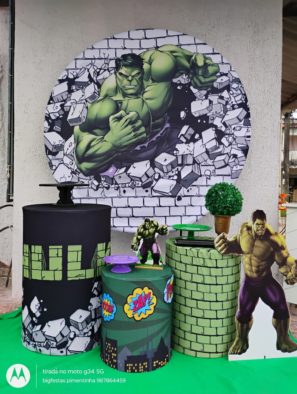 Kit Prata Hulk 2 - big festas pimentinha