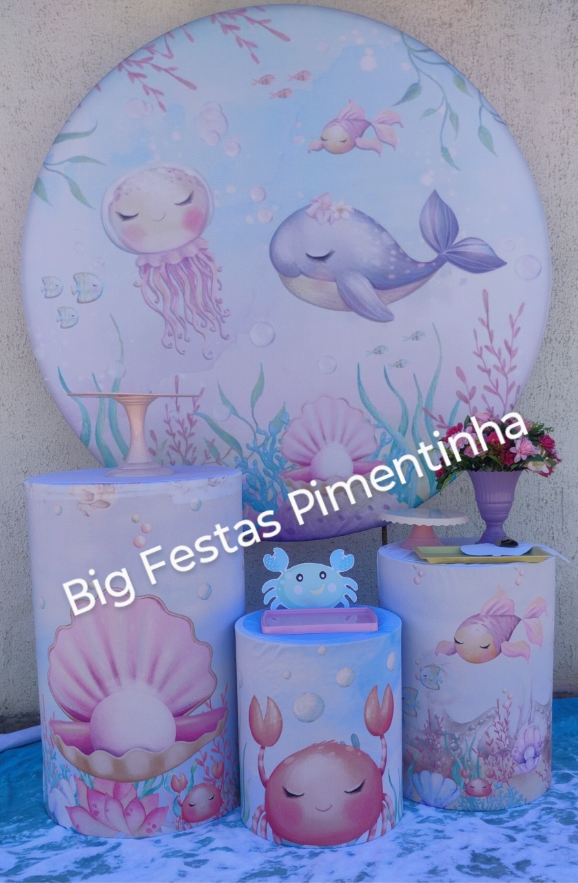 Fundo Do Mar Candy Kit Prata - big festas pimentinha