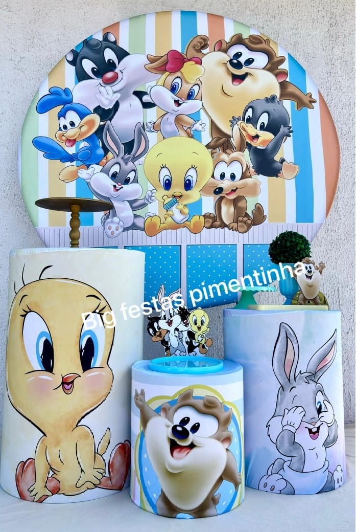 Kit Prata Baby Lunes Tunes - big festas pimentinha