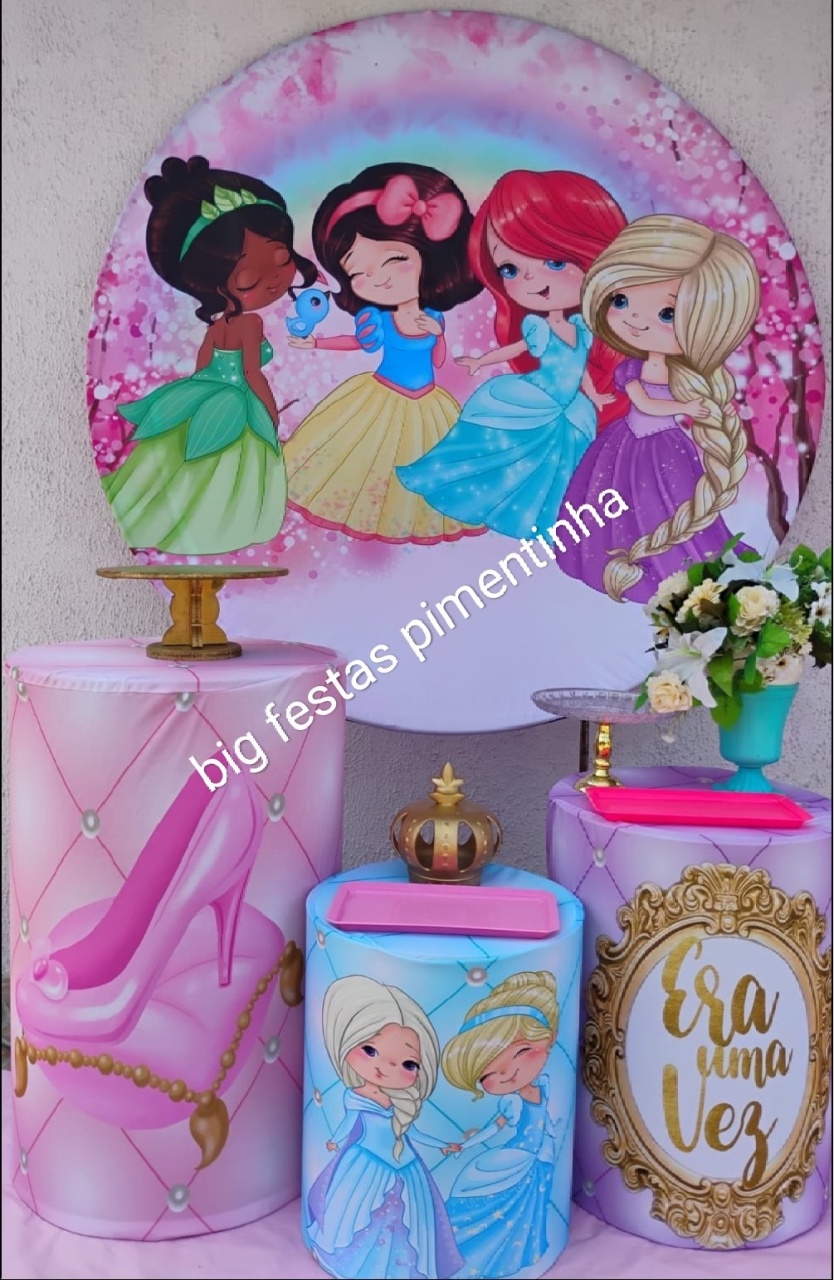 Kit Prata Princesas Gut  - big festas pimentinha