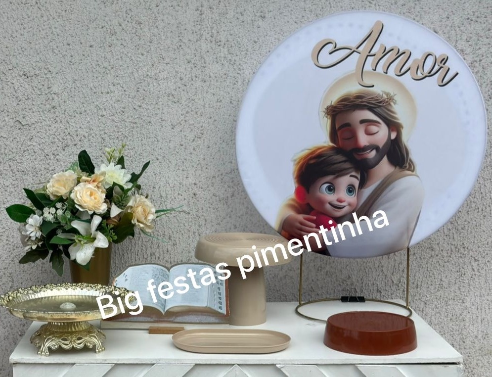 Kit Acessórios Jesus Amor - big festas pimentinha