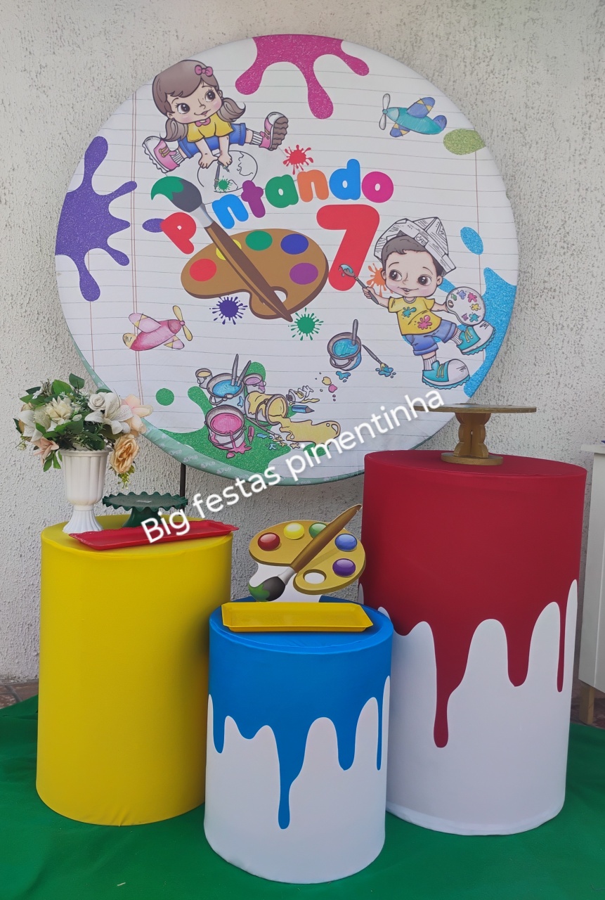 Kit Prata Pintando O 7 ( 2 - big festas pimentinha