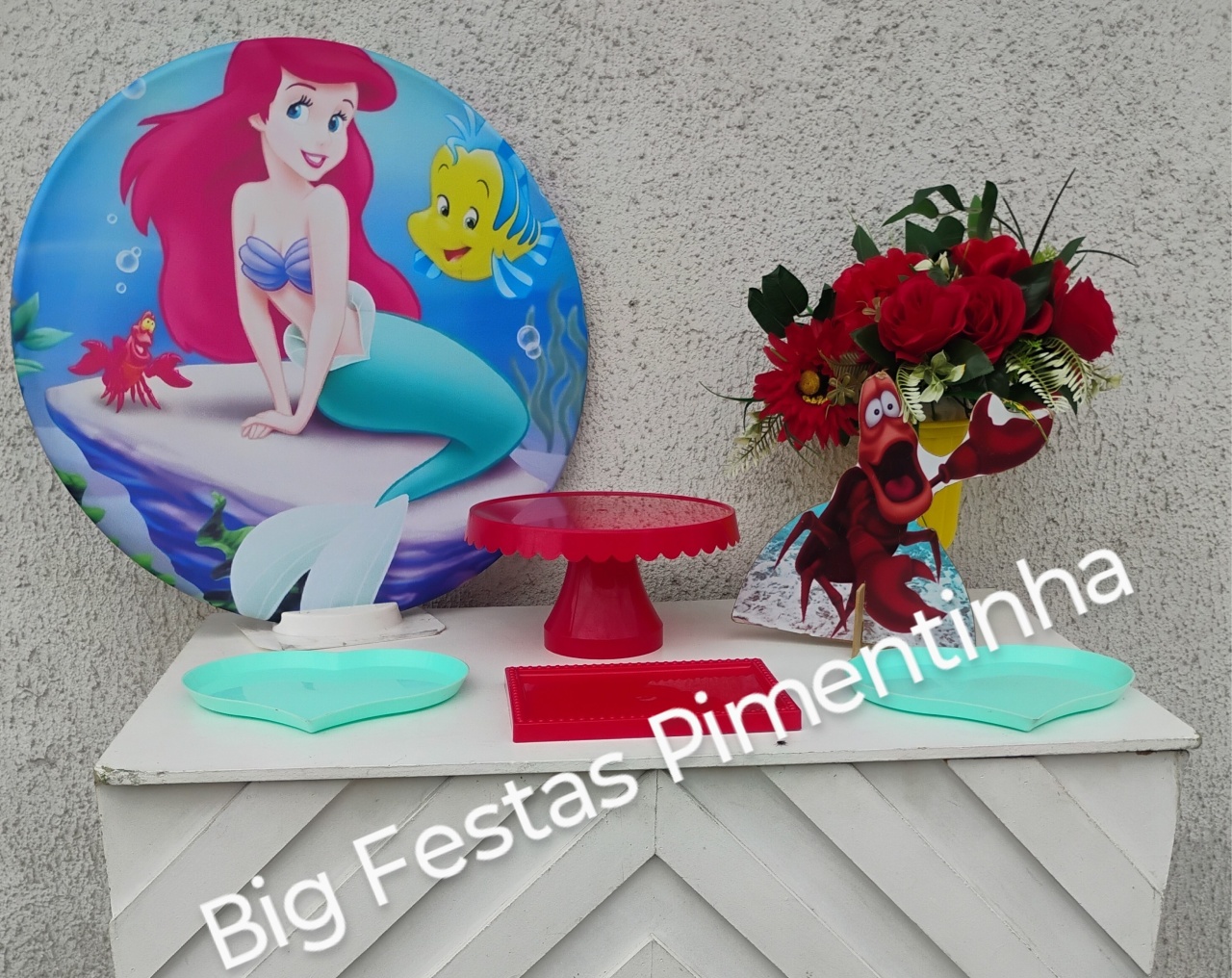 Kit Acessórios Pequena Sereia - big festas pimentinha