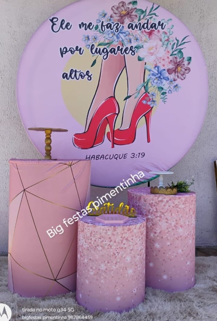 Kit Prata Jesus/ Salto Mulher - big festas pimentinha