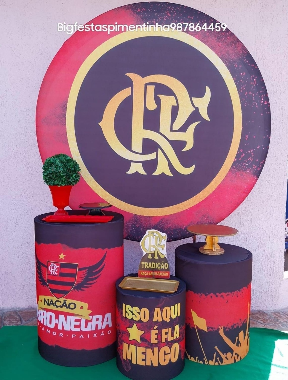 Kit Prata Flamengo - big festas pimentinha