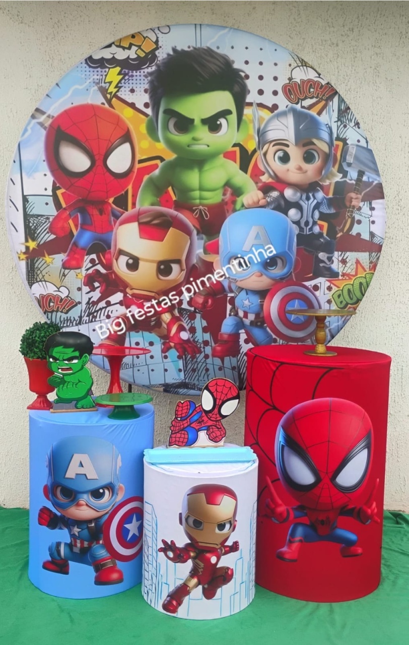 Kit Prata 2 Vingadores Baby - big festas pimentinha