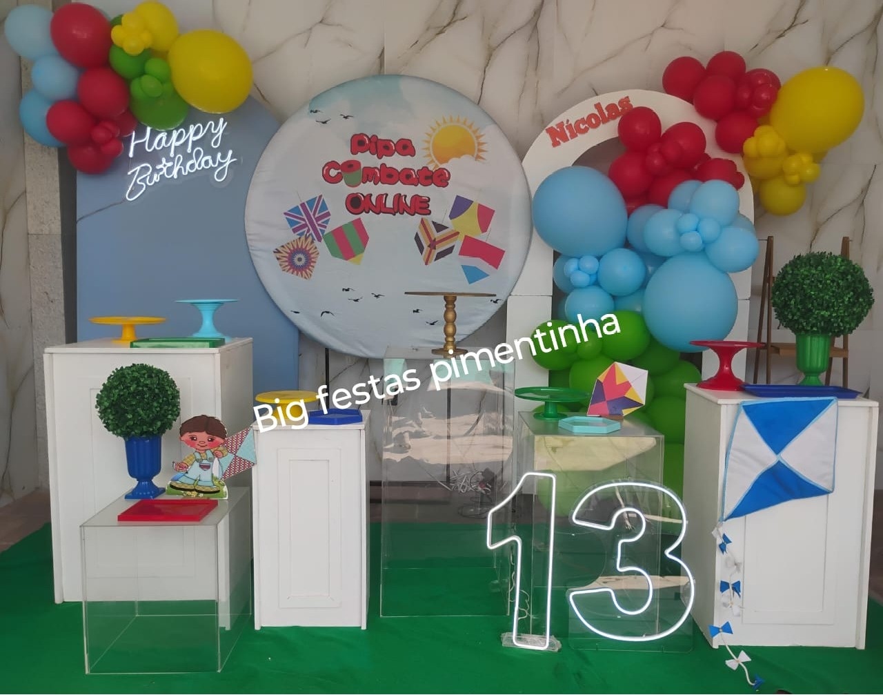 Decoração Pipa Combate - big festas pimentinha