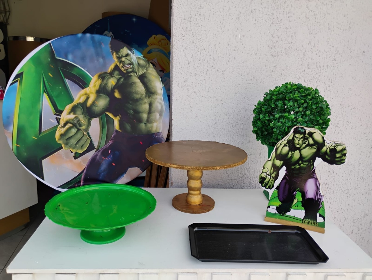 Kit Acessórios Hulk Grande  - big festas pimentinha