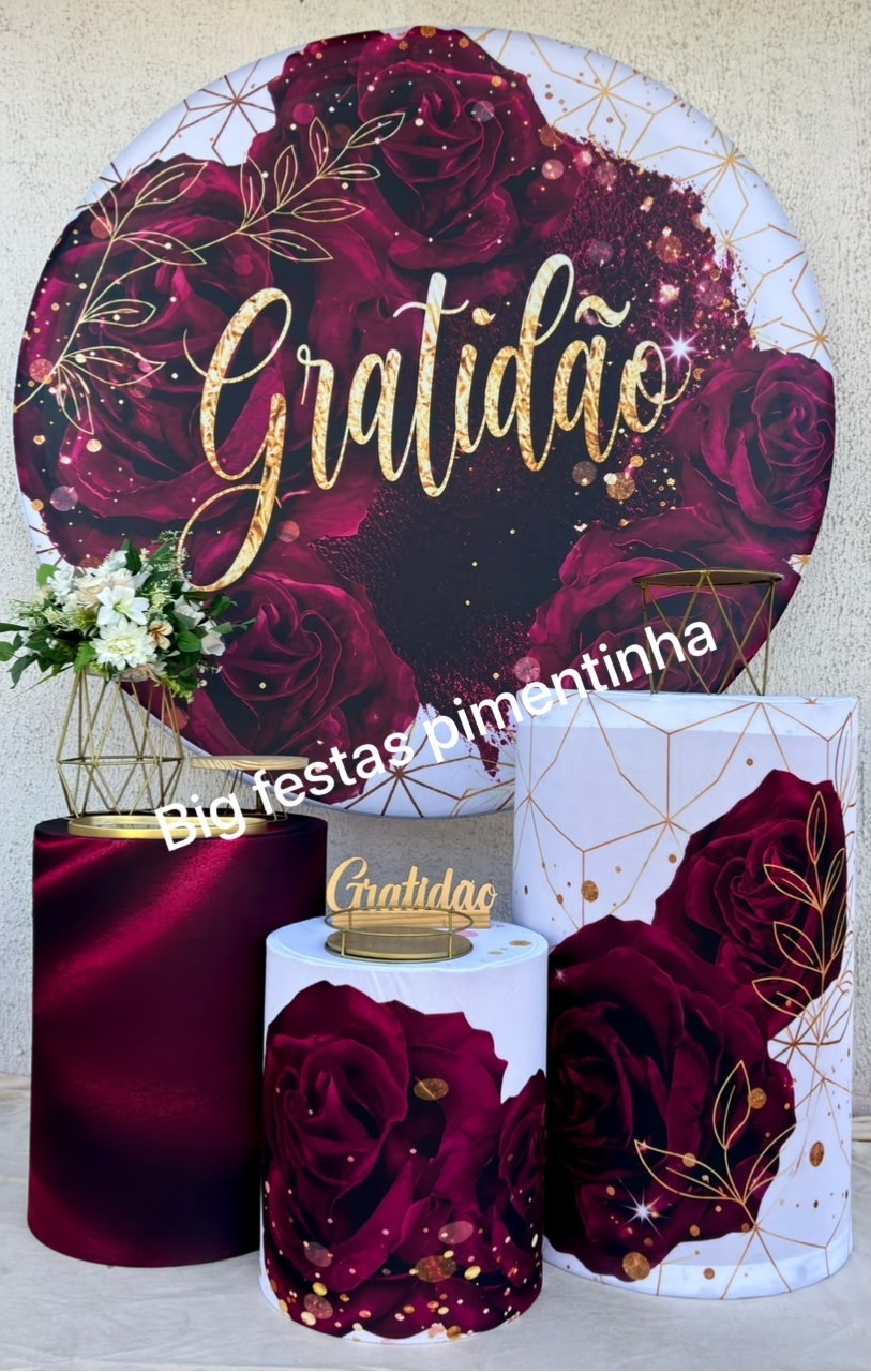 Kit Prata Gratidão 2 - big festas pimentinha