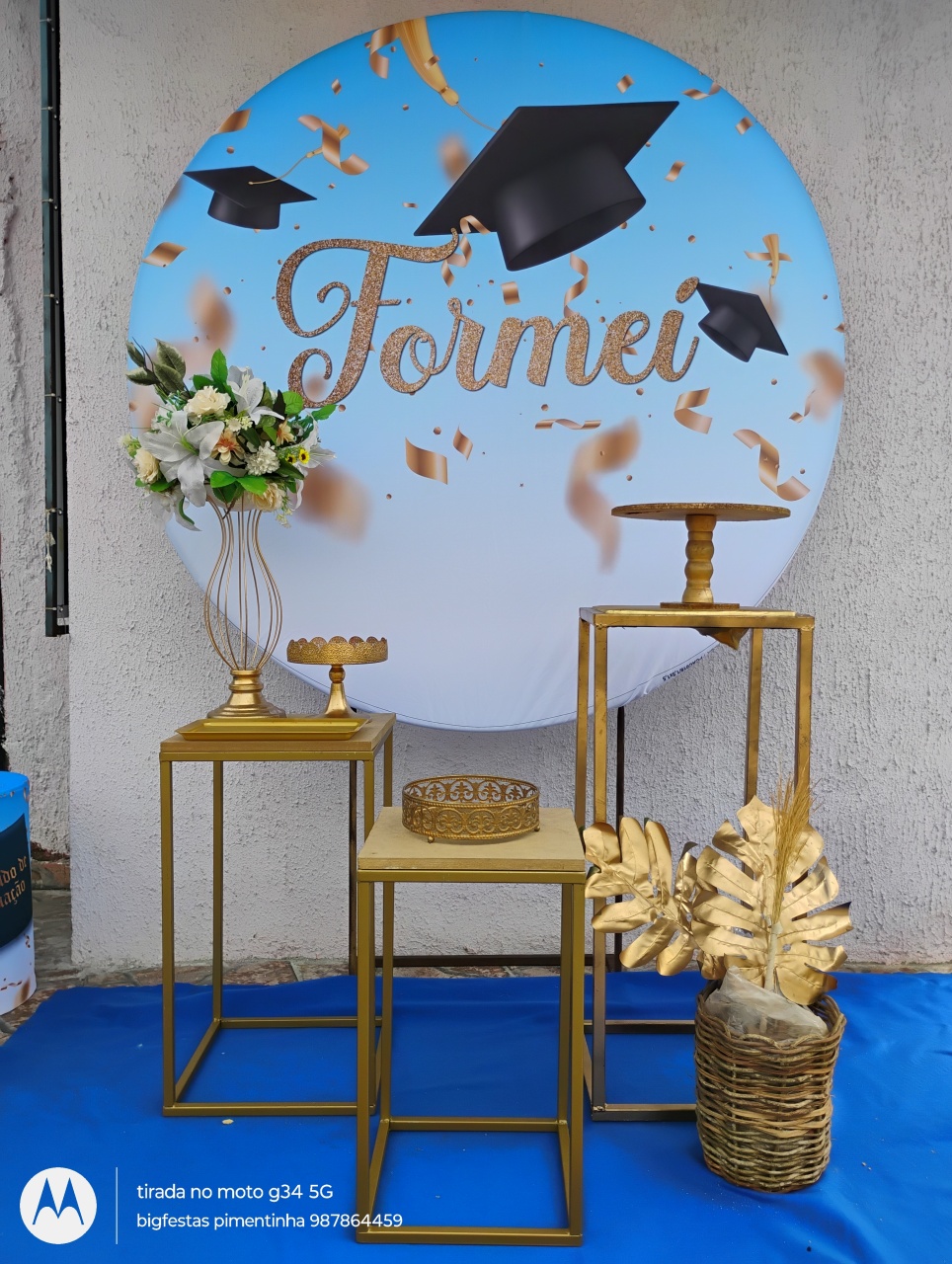 Kit Composição Formatura 1 Mesa Ferro - big festas pimentinha