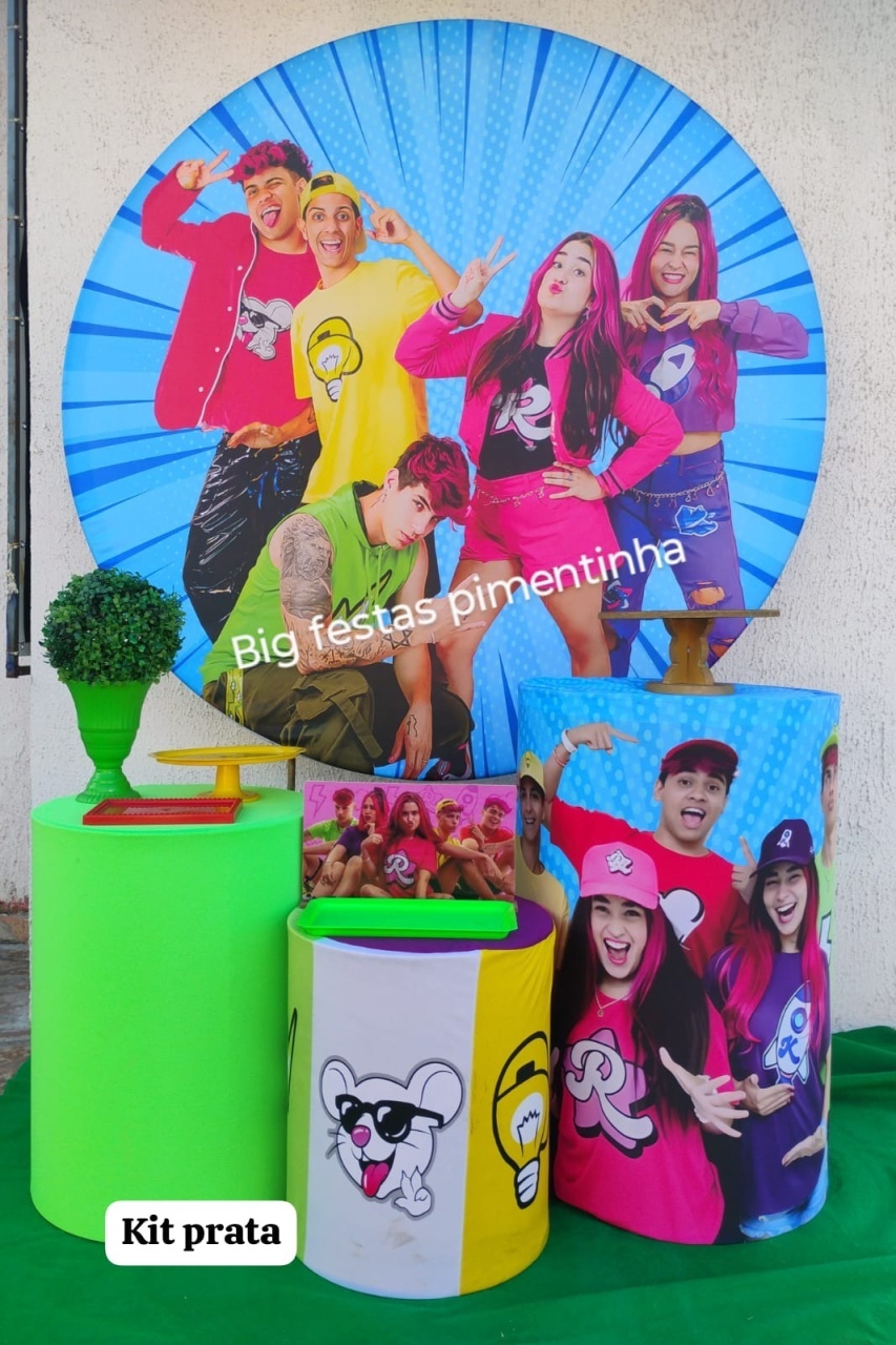 Kit Prata Grupo dos Rosas - big festas pimentinha