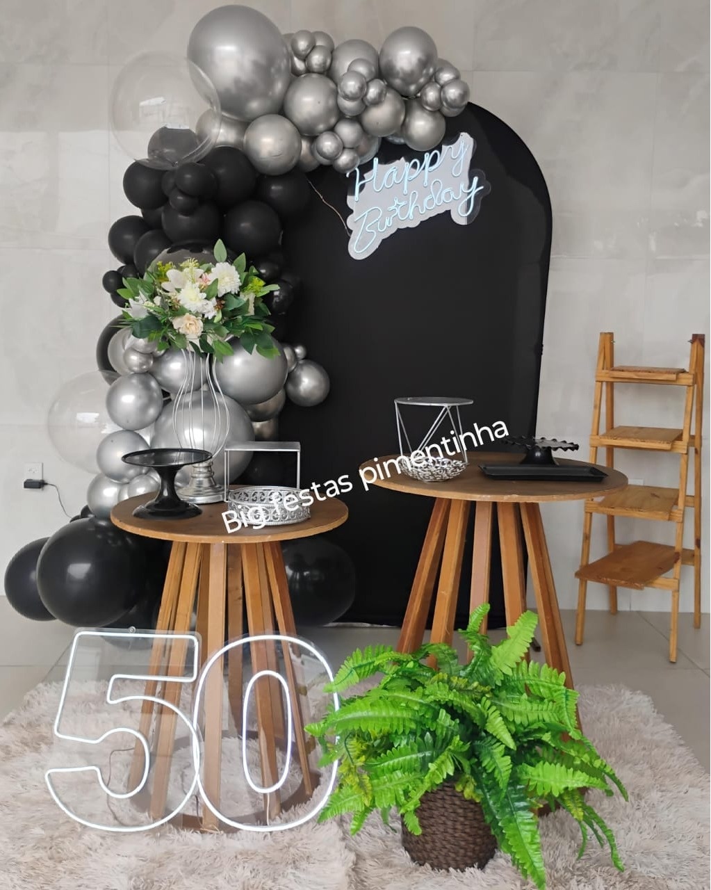 Decoração Preto E Prata 1 - big festas pimentinha