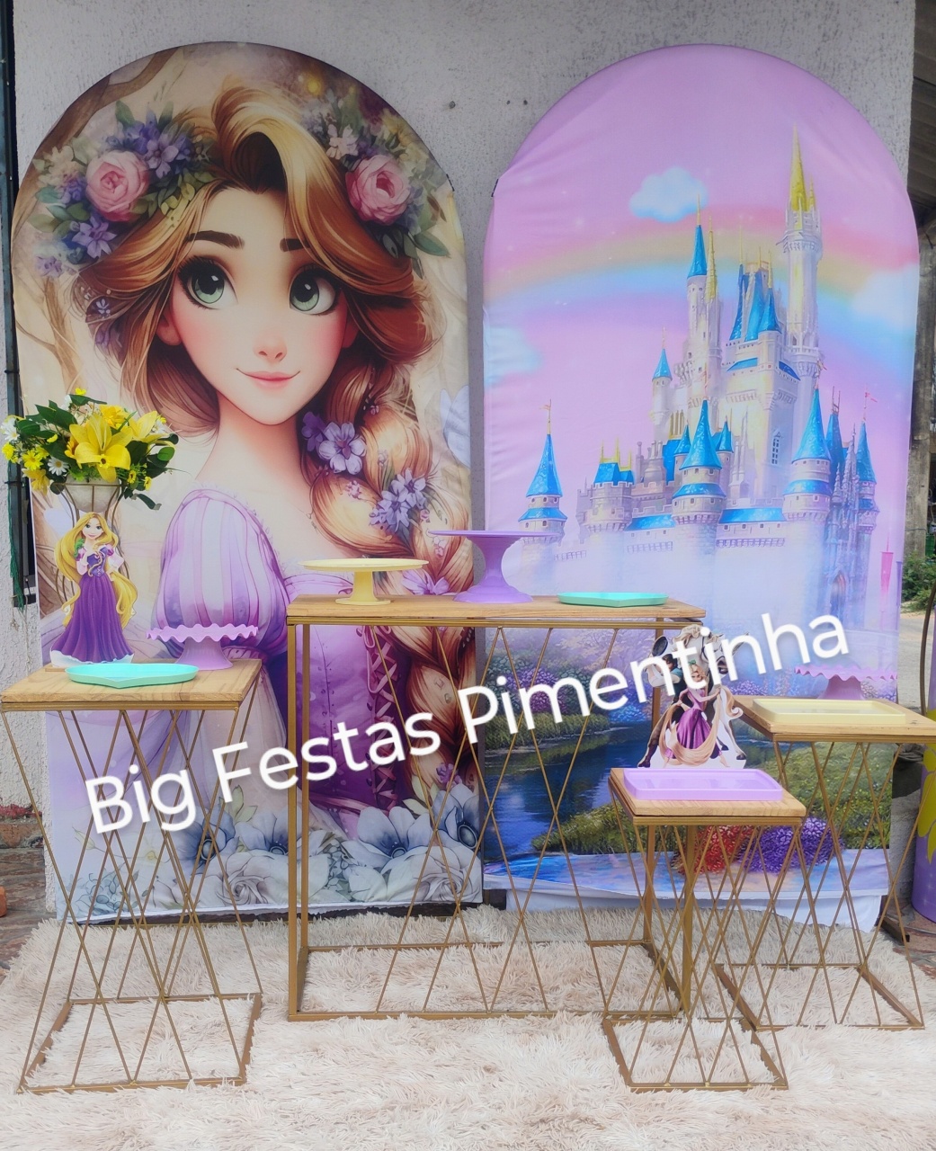 Composição Rapunzel X - big festas pimentinha