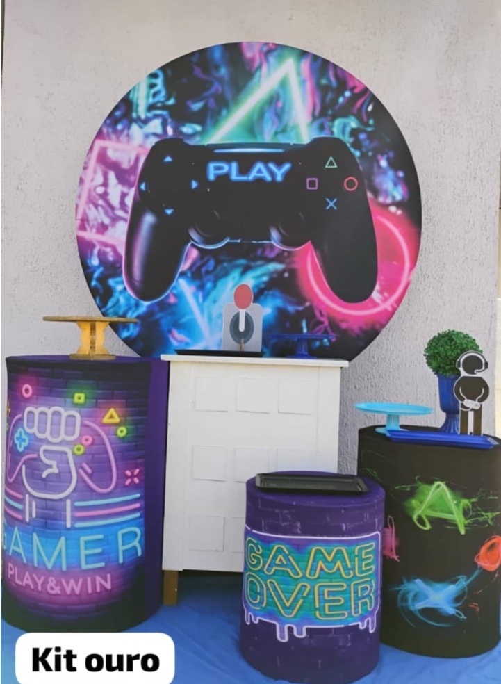 Kit Ouro Vídeo Game - big festas pimentinha