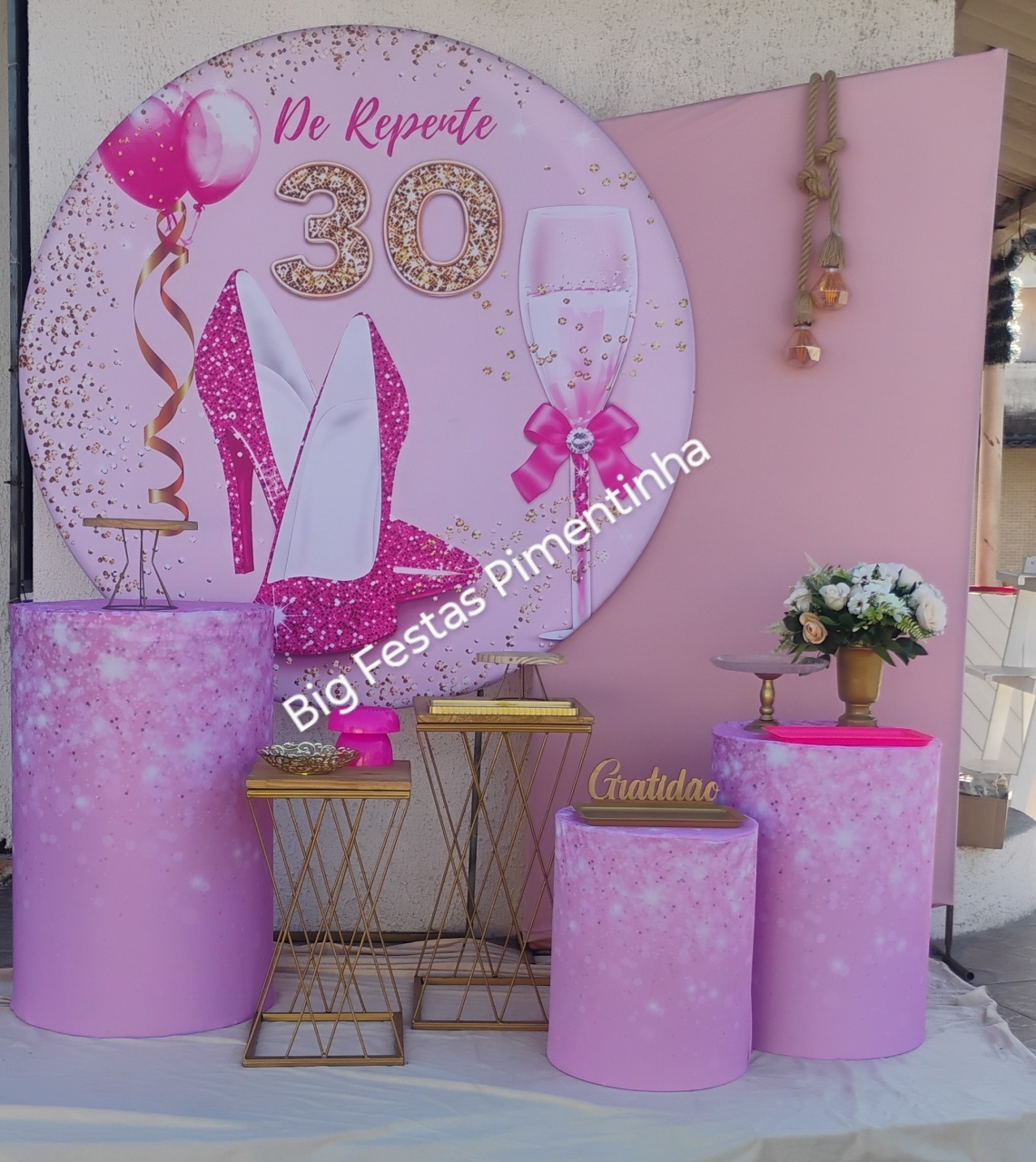 Kit Diamante Derrepente Rosa 1 - big festas pimentinha