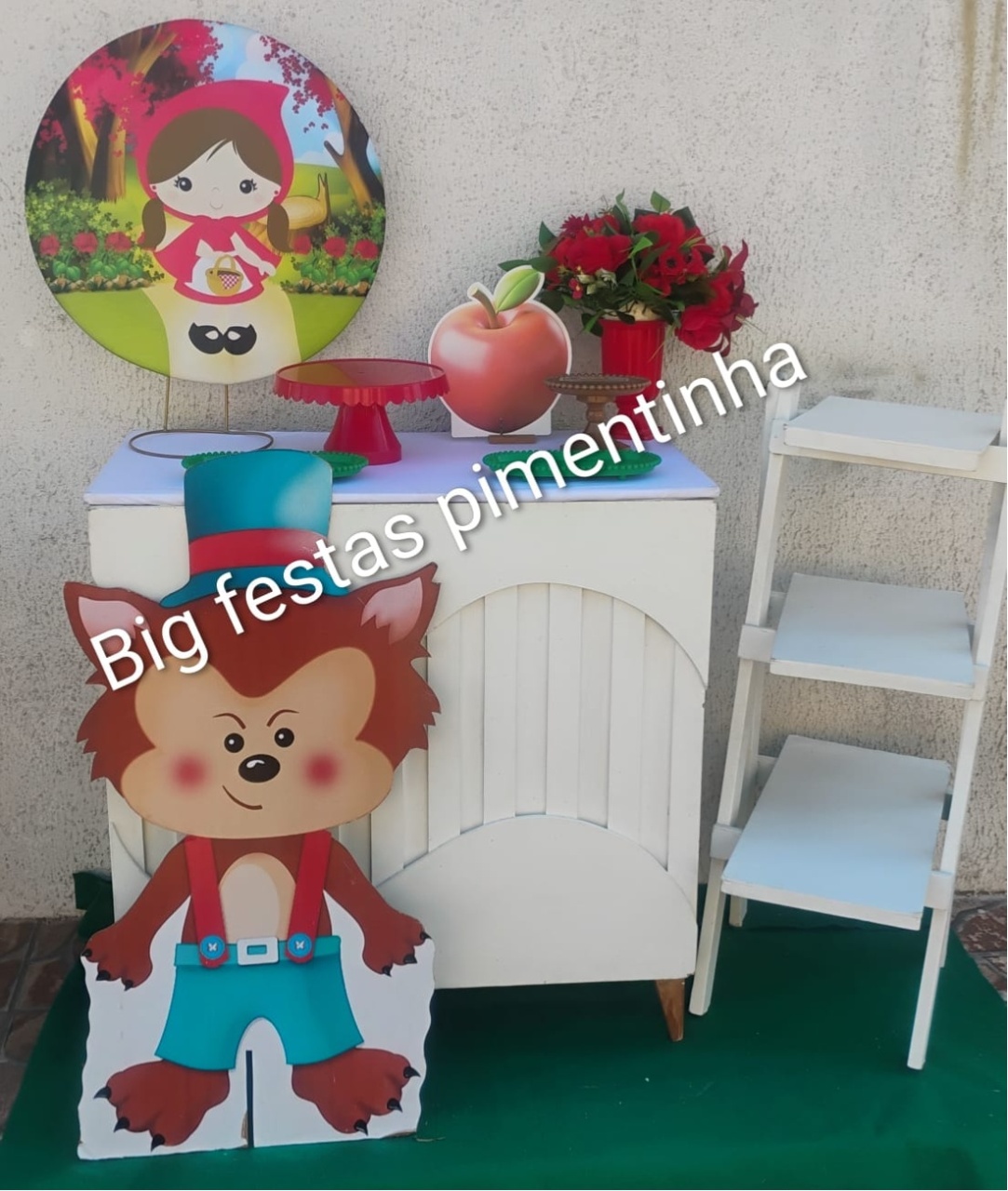 Kit Acessórios Chapeuzinho Vermelho 1 - big festas pimentinha