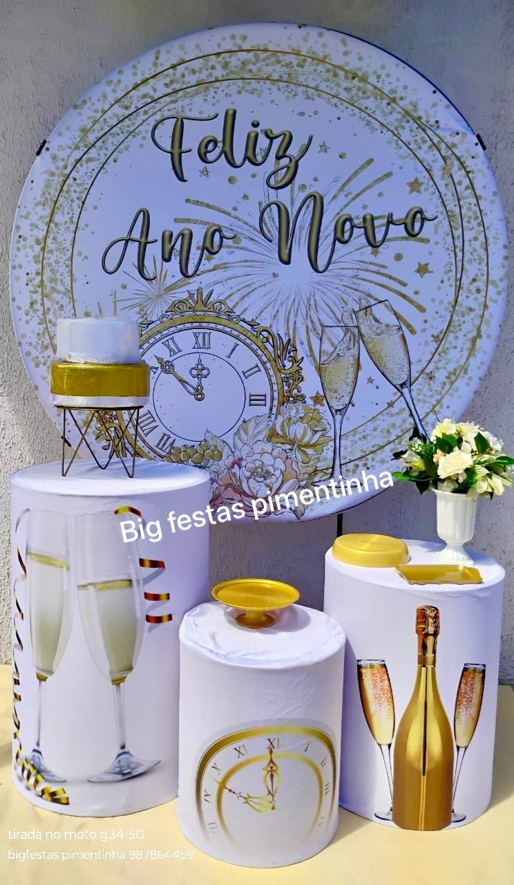 Kit Prata Feliz Ano Novo 2 - big festas pimentinha